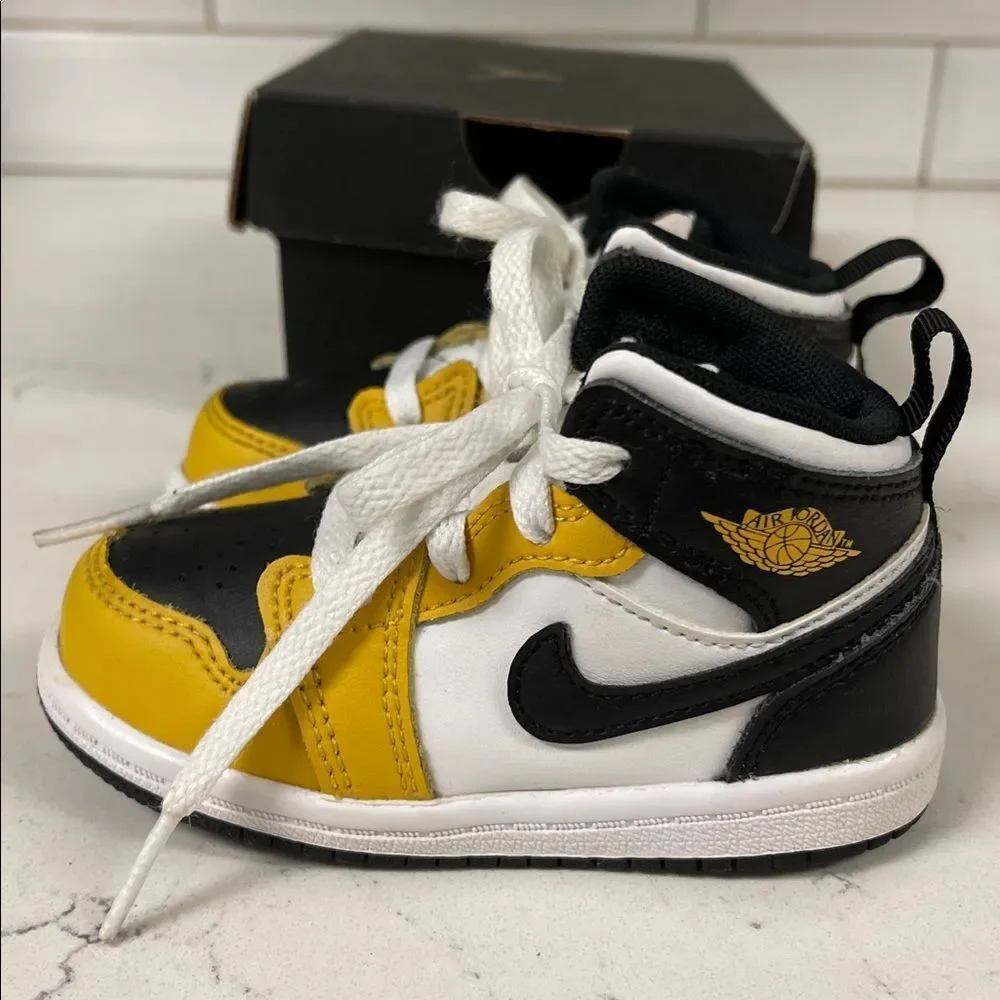 Jordan 1 Mid Yellow Ochre (TD) DQ8425-701 Size 6C